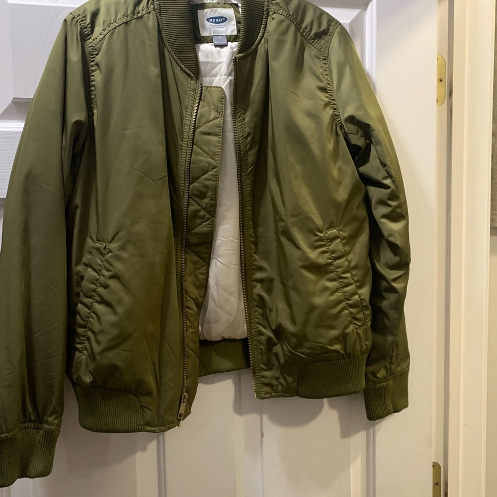 Old Navy Khaki Bomber Jacket